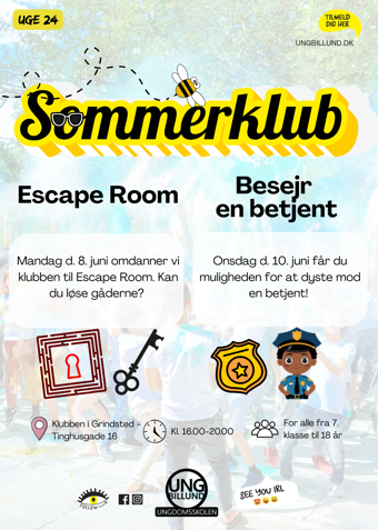 Sommerklub uge 24 - Klik for at tilmelde dig