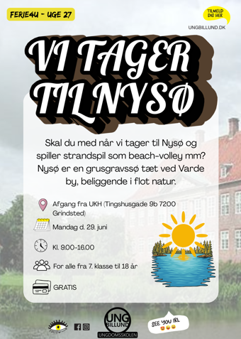 Vi tager til Nysø - Klik for at tilmelde dig
