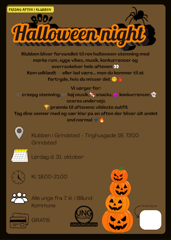 Halloween night - Klik for at tilmelde dig