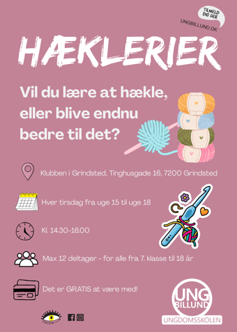Hæklerier - Klik for at tilmelde dig