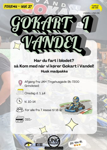 Gokart i Vandel - Klik for at tilmelde dig