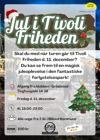 Jul i tivoli friheden - Klik for at tilmelde dig