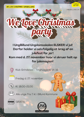 We love Christmas party  - Klik for at tilmelde dig