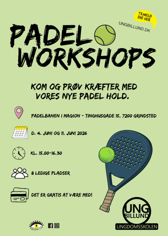 Padel workshop - Klik for at tilmelde dig