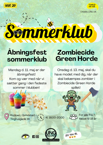 Sommerklub uge 20 - Klik for at tilmelde dig