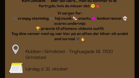 Halloween night - Klik for at tilmelde dig