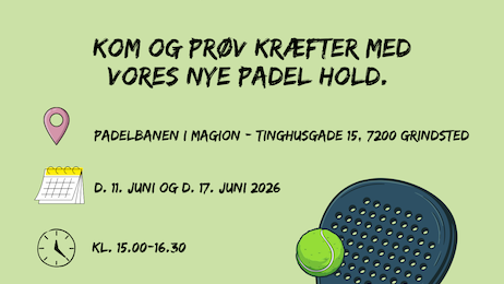 Padel workshop - Klik for at tilmelde dig