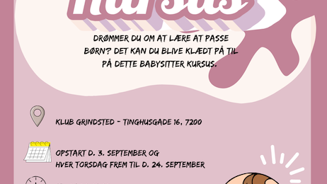 BABYSITTERKURSUS - Klik for at tilmelde dig