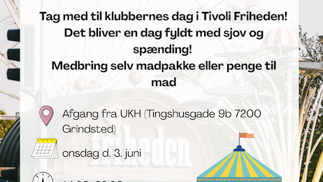Klubbernes dag i Tivoli Friheden - Klik for at tilmelde dig